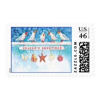 Seasonal Seagulls stamp