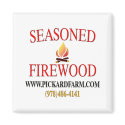 Seasoned Firewood Magnet magnet