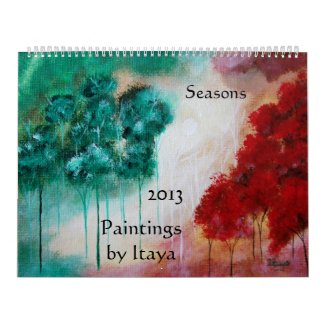 Seasons 2013 Abstract Art Paintings by Itaya Huge Calendars
