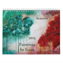 Seasons 2013 Calendar Art Paintings by Itaya
