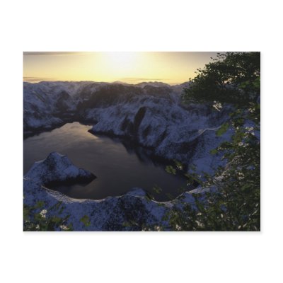 Seasons Balance Postcard by 3dartwork