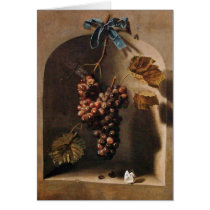 SEASON'S FRUITS -PROSPERITY brown yellow green Greeting Cards