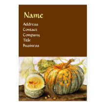 SEASON'S FRUITS / PUMPKINS BUSINESS CARD TEMPLATES