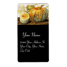 SEASON'S FRUITS  / PUMPKINS CUSTOM SHIPPING LABELS