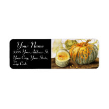 SEASON'S FRUITS  / PUMPKINS CUSTOM RETURN ADDRESS LABEL