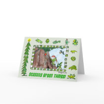 Seasons Green Things Elf Card