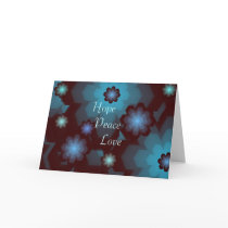 Season's Greeting Card - Hope Peace Love by dizzypixels Season's Greeting Card - Hope Peace Love