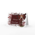 Season's Greeting Dark Fairy Fantasy Greeting Card