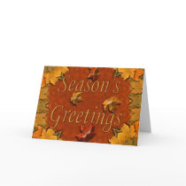 Seasons Greeting Leaves cards by sharpcreations Seasons Greeting Leaves cards