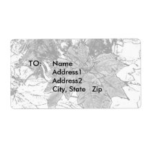 Season's Greeting Shipping Label