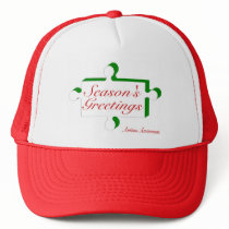 Seasons Greetings Autism Awareness hats