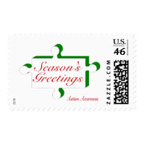 Seasons Greetings Autism Awareness stamps