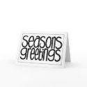 Seasons Greetings Black Card