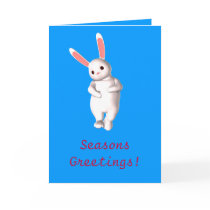 Seasons Greetings Bunny, But Wrong Holiday Card by allthingsnatural Seasons Greetings Bunny, But Wrong Holiday Card