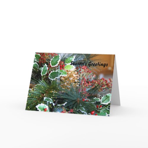 Season's Greetings Business Holiday Card card