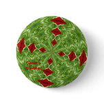 Season's Greetings Button Pin
