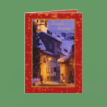 Season's Greetings Card by elenaind Season's Greetings Card