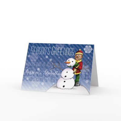 Season's Greetings Greeting Cards by givengraphics