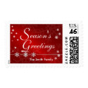 Season's Greetings Christmas Holiday Postage postage