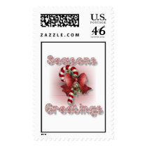 "Seasons Greetings" Christmas Stamps