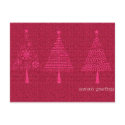 Season's Greetings -Christmas trees postcards