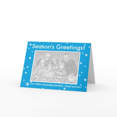 SEASON'S GREETINGS! Customizable My Dog Votes Card by MyDogVotes
