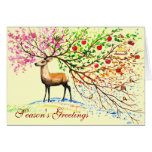Season's Greetings Deer Card