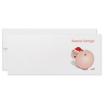 Season's Greetings (Eatings) Pig Cartoon. invitations by graphicdoodles Season's Greetings (Eatings) Pig Cartoon. invitations