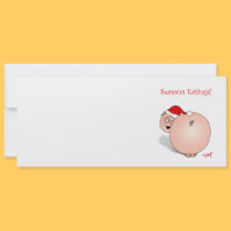 Season's Greetings (Eatings) Pig Cartoon. invitations by graphicdoodles Season's Greetings (Eatings) Pig Cartoon. invitations