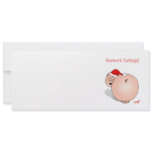 Season's Greetings (Eatings) Pig Cartoon. Custom Invitations