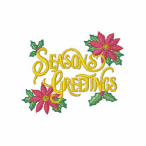 Seasons Greetings embroidered shirts
