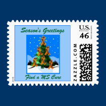 Season's Greetings, Find a MS Cure postage