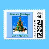 Season's Greetings, Find a MS Cure postage