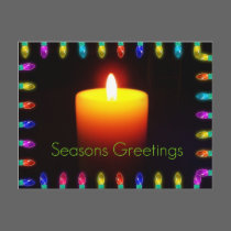Season's Greetings Flame postcards