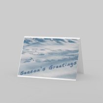 Season's Greetings Footprints In The Snow cards