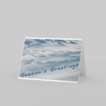 Season's Greetings Footprints In The Snow cards