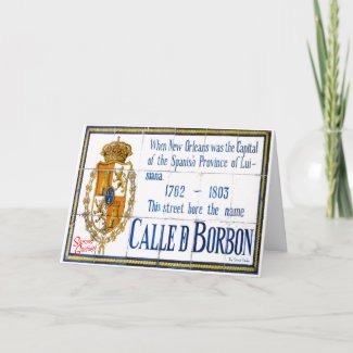 Seasons Greetings from Bourbon Street card