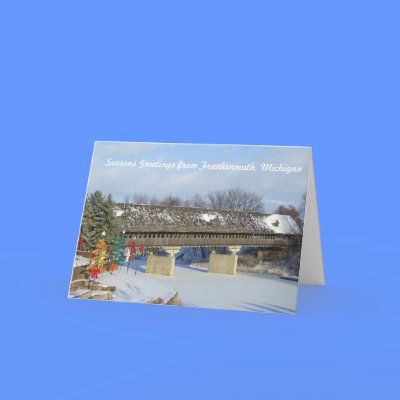 Seasons Greetings from Frankenmuth Michigan Card by TravelWithPaula