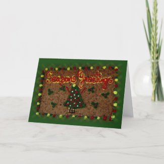 Seasons Greetings Gingerbread card