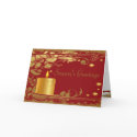 Season's Greetings Gold Candle cards by CustomGreetingCardz Season's Greetings Gold Candle cards