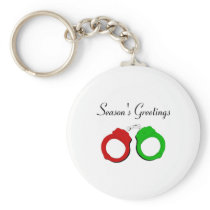 Season's Greetings (Handcuffs) Key Chains