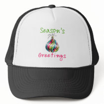 Season's Greetings Hat by christmasgiftshop Season's Greetings Hat