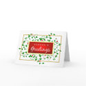 Season's Greetings Holiday Card by SquirrelHugger Season's Greetings Holiday Card