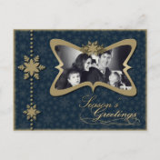 Seasons Greetings - Holiday Family Photo - Postcard