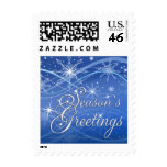 Season's Greetings Holiday Postage - Blue postage