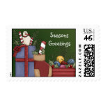 Seasons Greetings Holiday Postage Stamps