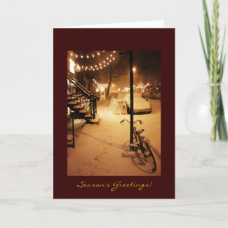 Season's Greetings - Holiday - Snowfall New York card