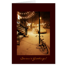 Season's Greetings - Holiday - Snowfall New York Cards