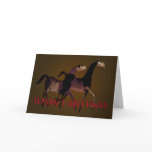 SEASON'S GREETINGS- Horses