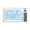 Seasons Greetings Ice Blue Stamp by floatinglemons Seasons Greetings Ice Blue Stamp